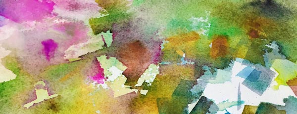 Watercolor painting in progress