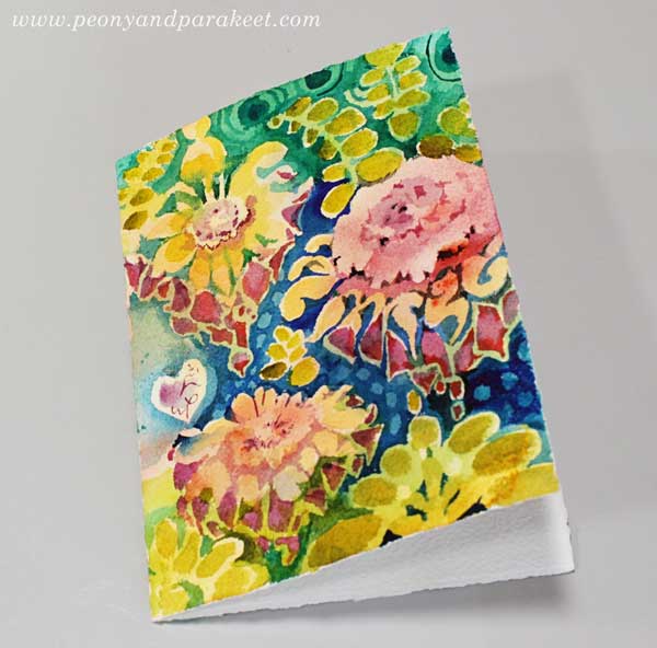 Ornamental Flowers - a step by step tutorial by Paivi Eerola of Peony and Parakeet