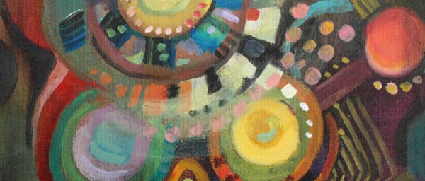 Planet color, an online painting class by Paivi Eerola of Peony and Parakeet. Great for beginner painters!