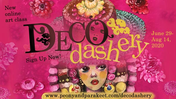 Decodashery, an online art class by Paivi Eerola of Peony and Parakeet.