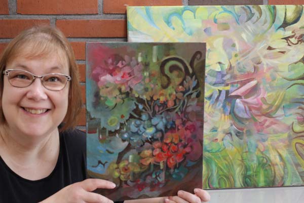 Artist Paivi Eerola of Peony and Parakeet and her intuitive paintings.