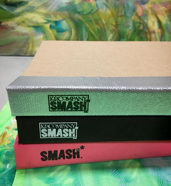 Smash books as art journals. Pretty art journaling.