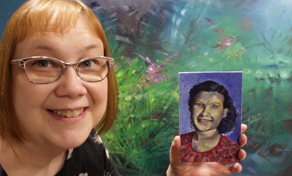 Paivi Eerola and her paintings. Read more about her thoughts on spirituality in art.