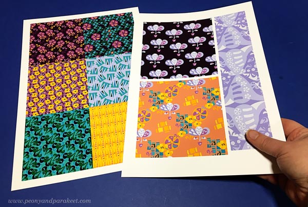Printed surface patterns. By Paivi Eerola of Peony and Parakeet.