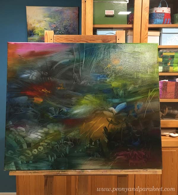 Oil painting in progress. By Paivi Eerola.
