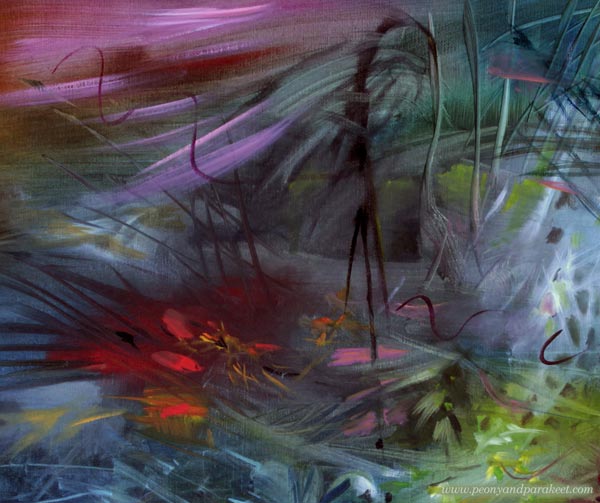 A detail of This Too Shall Pass, an oil painting by Paivi Eerola