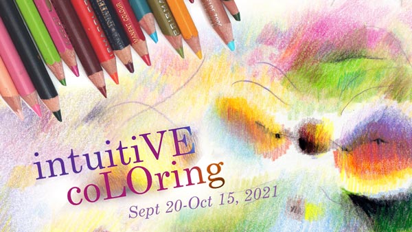 Online art class Intuitive Coloring. A class for colored pencils.