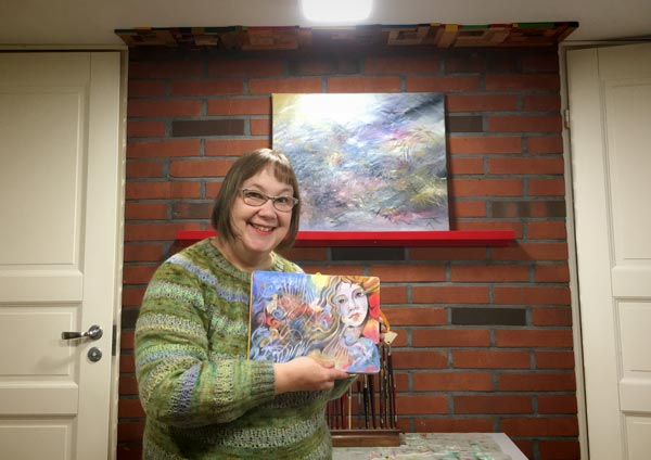 Paivi Eerola in her studio