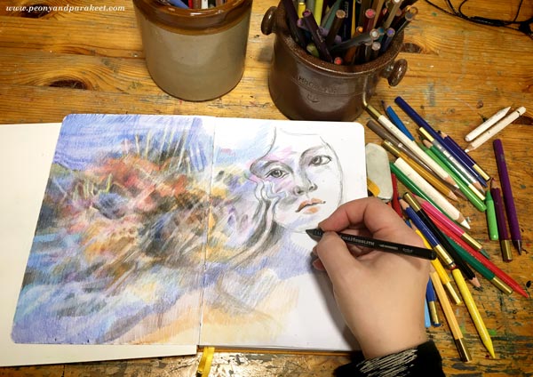 Keeping a colored pencil sketchbook