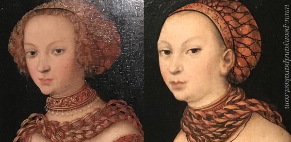 Portraits by Lucas Cranach the Elder.