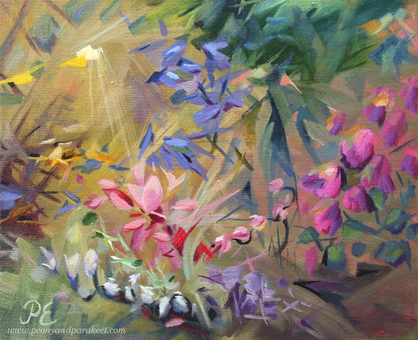 Promised Land - Luvattu maa, an oil painting by Päivi Eerola, Finland.