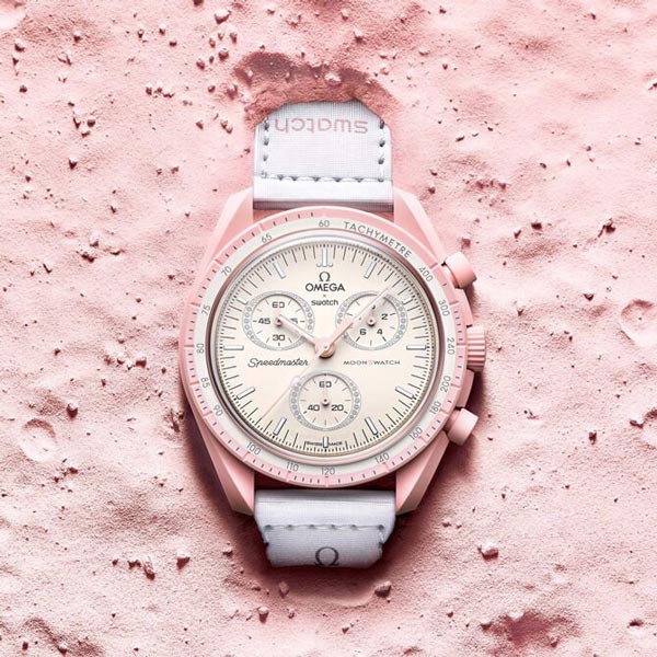 Bioceramic Swatch in Pink. Mission to Venus.