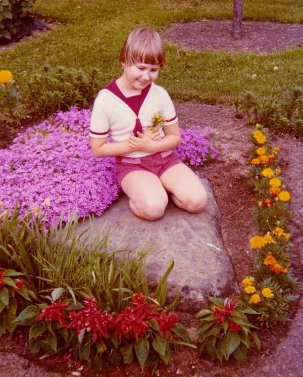 Childhood memories, with flowers