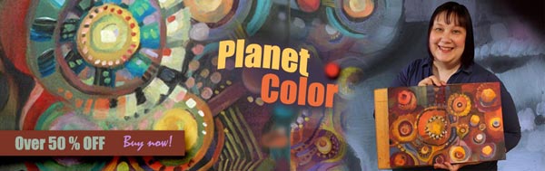 Planet Color, a painting class for beginners.