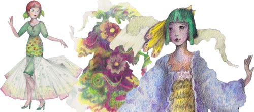 Fashion Models - Lesson 5 of the online art class Doll World.