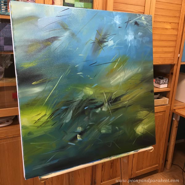 Oil painting in progress. By Paivi Eerola, Finland. See her post about art supplies.