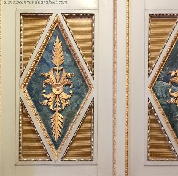 Ornaments of the doors in Palazzo Pitti, Florence, Italy.