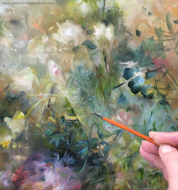 Painting in progress. By Paivi Eerola, Finland. 