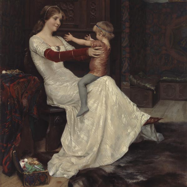 Queen Blanche, oil on canvas, Albert Edelfelt, 1877.