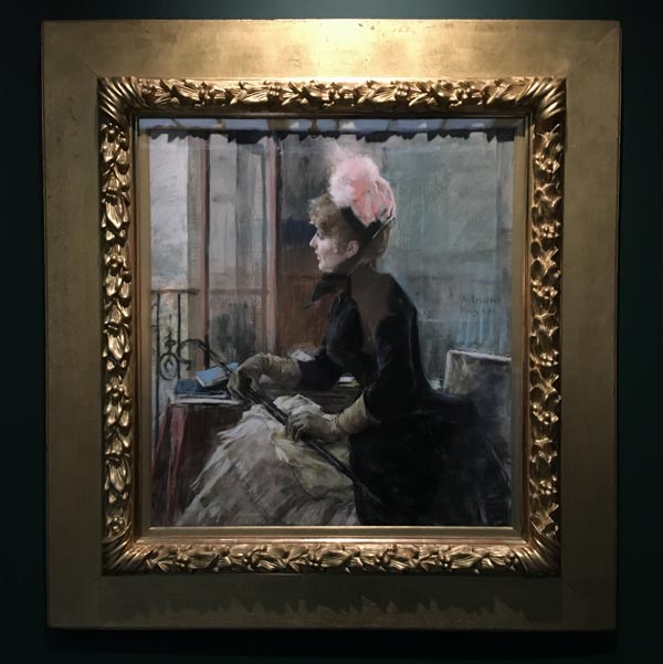 Albert Edelfelt, At the Window, pastel on paper.