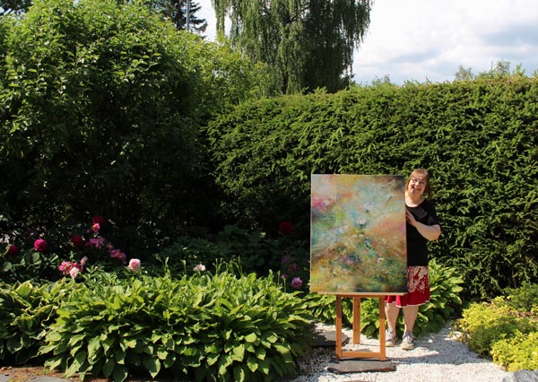 Artist in the garden