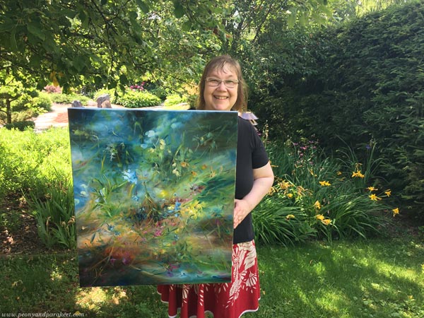 Painting nature's richness and testing it so that you take the piece outdoors. Here's Immortal Bouquet and the Finnish artist Päivi Eerola.