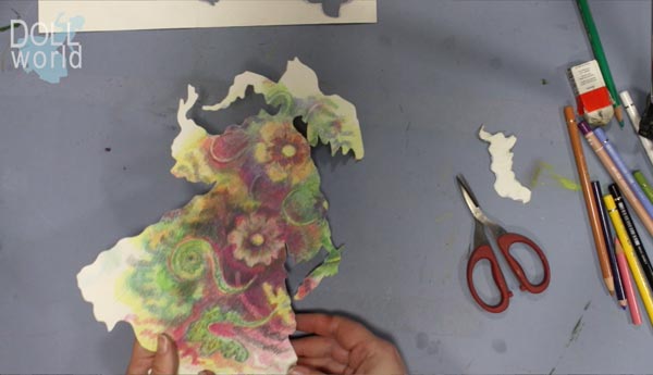 Imagination through art. From the online drawing course Doll World. Getting playful with colored pencils.
