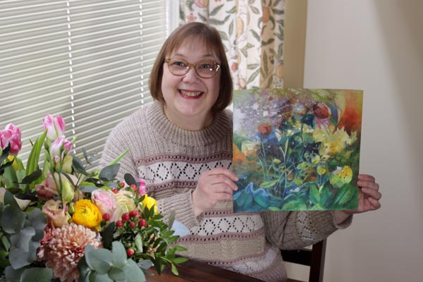 Paivi and her art. Read more about her new beginnings.