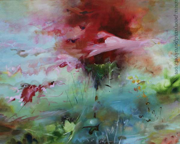 Painting a childhood's dream. A detail of an oil painting called Predator's World. By Paivi Eerola, Finland.