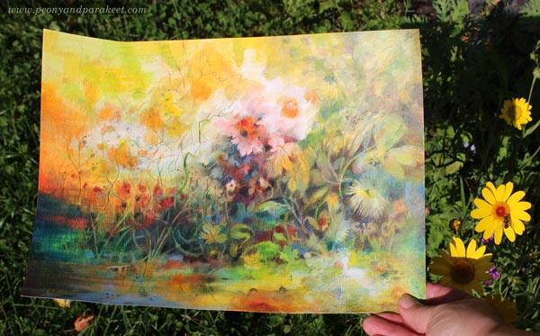 Watercolor pencil art inspired by nature. By Paivi Eerola, Finland.