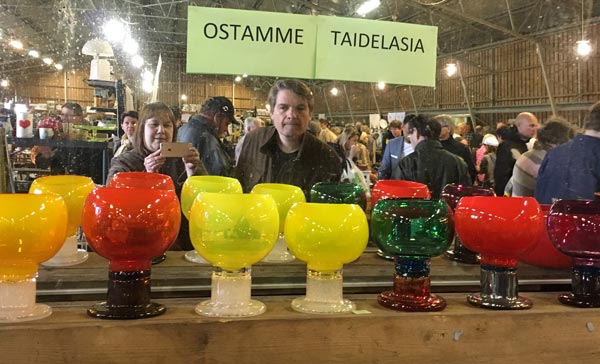 Antique flea market at Fiskars, Finland.