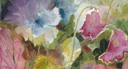 Lesson 2 of the watercolor course Wild Garden