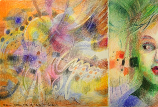 Intuitive art journaling
