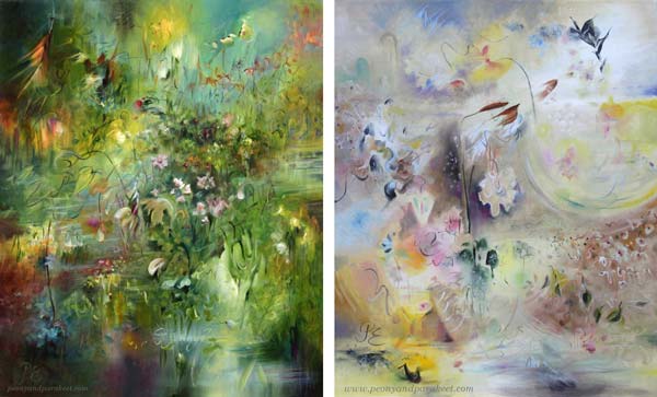 Paivi Eerola's oil paintings in modern style.