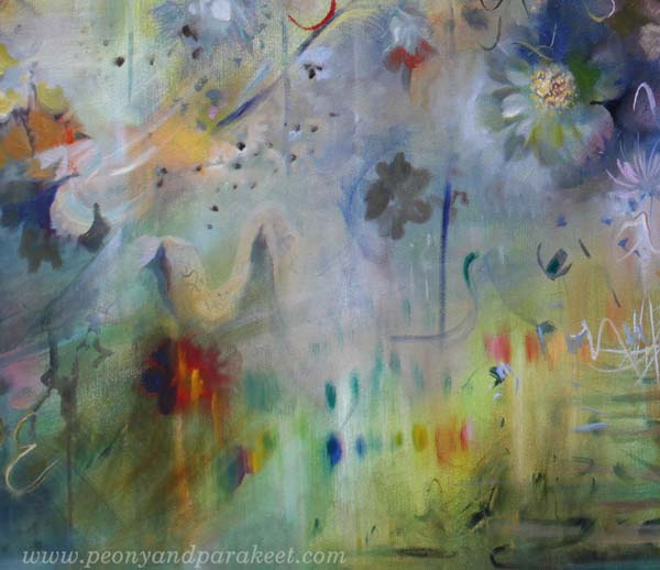 A detail of Cosmos., artwork by Päivi Eerola, Finland