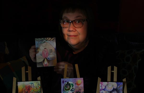 Paivi Eerola and her mystical minis in colored pencils.