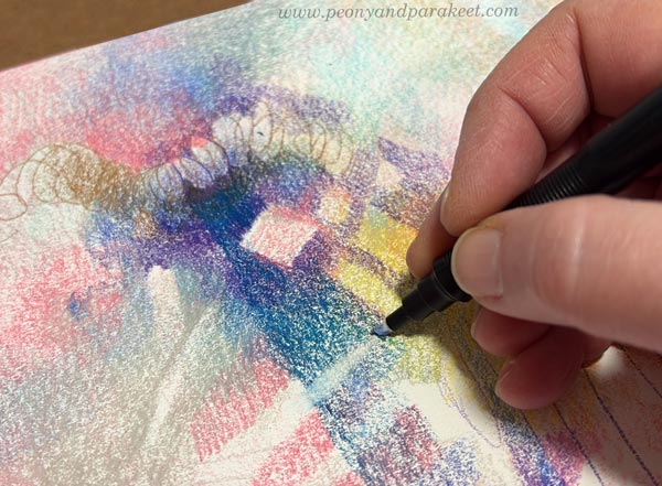 Using an eraser pen.