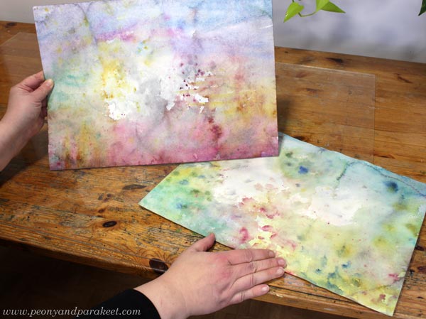 Beautiful mess and play with water and color.