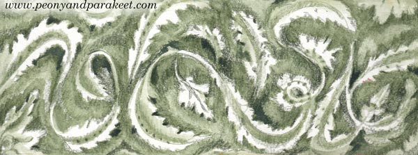 Drawing ornaments freely. An ornamental border with watercolor pencils. From the course Joyful Coloring. 