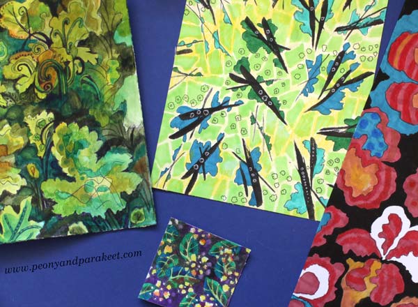 Hand-drawn patterned papers