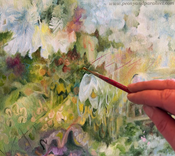 Oil painting in progress. Three brave questions about your art.