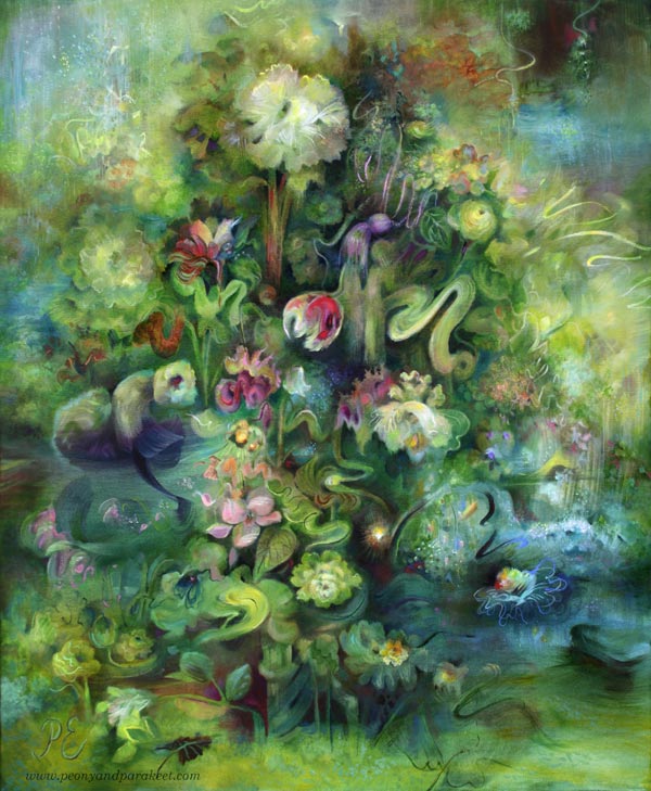 Ikigai, oil on canvas, by Päivi Eerola.