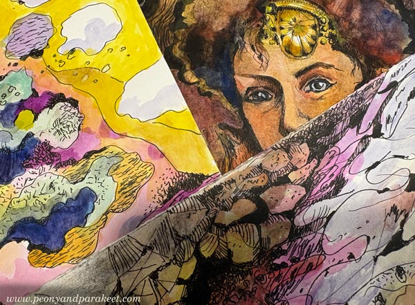 Drawing Soulfully - a sneak peek at the new online course by Peony and Parakeet.