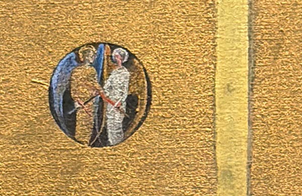 A detail of Hilma af Klint's painting The Dove, nr. 13, 1915