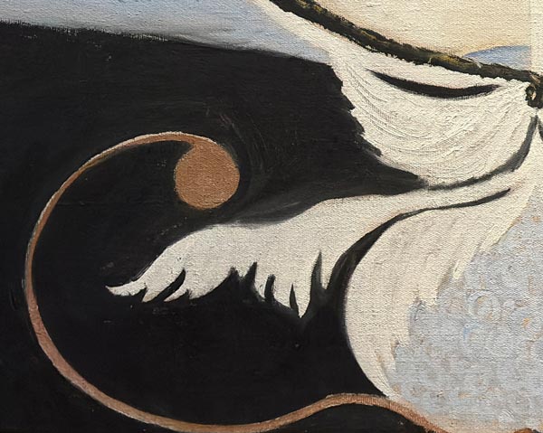 A detail of Hilma af Klint's painting The Evolution, no. 13, 1908